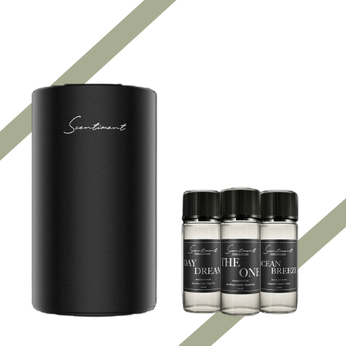 Mini Aromatherapie Diffuser Ontdekkingsset – Sfeervolle Essentiële Oliën - Cosybiz -