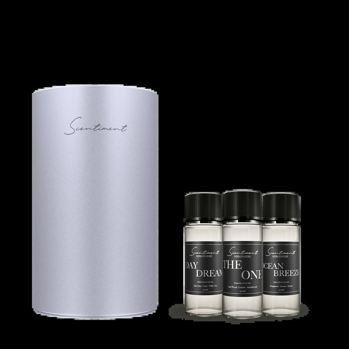 Mini Aromatherapie Diffuser Ontdekkingsset – Sfeervolle Essentiële Oliën - Cosybiz -