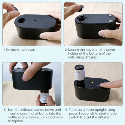 Draagbare Waterloze Aroma Diffuser – Compacte Vernevelaar voor Essentiële Olie - Cosybiz - 
