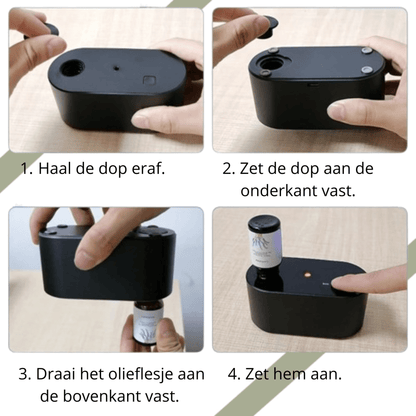 Draagbare Waterloze Aroma Diffuser – Compacte Vernevelaar voor Essentiële Olie - Cosybiz - 