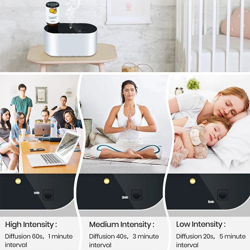 Draagbare Waterloze Aroma Diffuser – Compacte Vernevelaar voor Essentiële Olie - Cosybiz - 