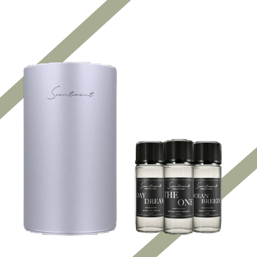 Mini Aromatherapie Diffuser Ontdekkingsset – Sfeervolle Essentiële Oliën - Cosybiz - 
