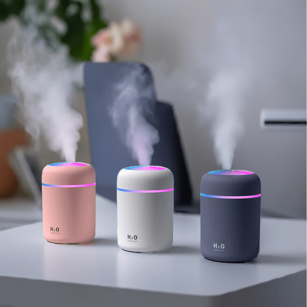 Mini Luchtbevochtiger: Ultrasone Aroma Diffuser met Auto Shut - Off en USB - Cosybiz - 