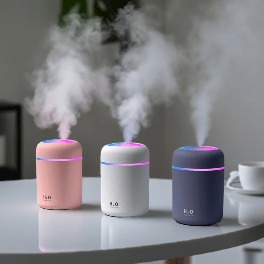 Mini Luchtbevochtiger: Ultrasone Aroma Diffuser met Auto Shut - Off en USB - Cosybiz - 