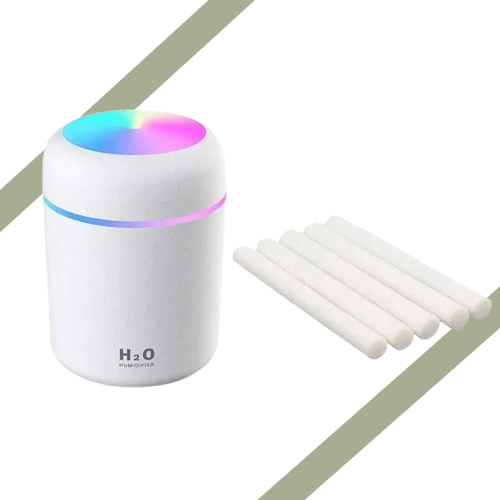 Mini Luchtbevochtiger: Ultrasone Aroma Diffuser met Auto Shut - Off en USB - Cosybiz - 