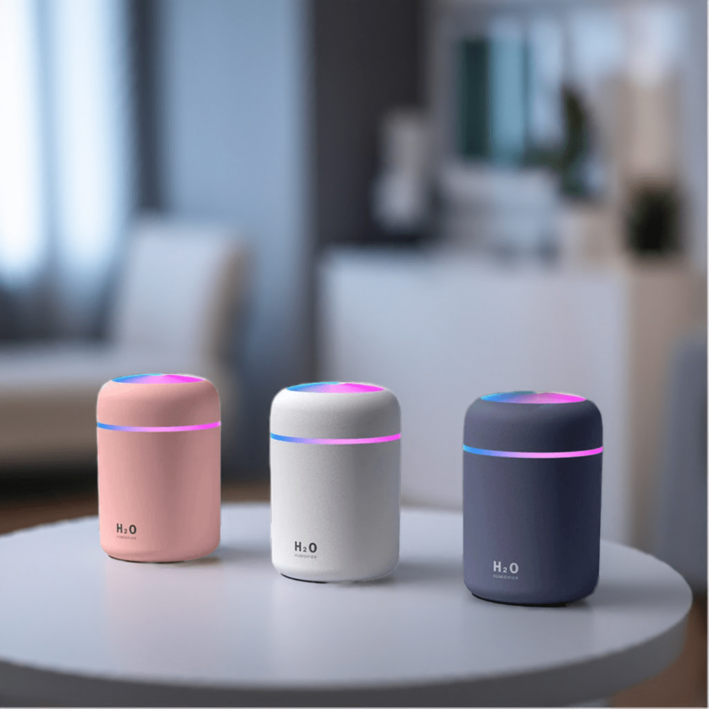 Mini Luchtbevochtiger: Ultrasone Aroma Diffuser met Auto Shut - Off en USB - Cosybiz - 
